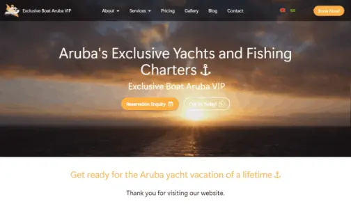 Exclusive boat rental and fishing charter service in Oranjestad, Aruba.